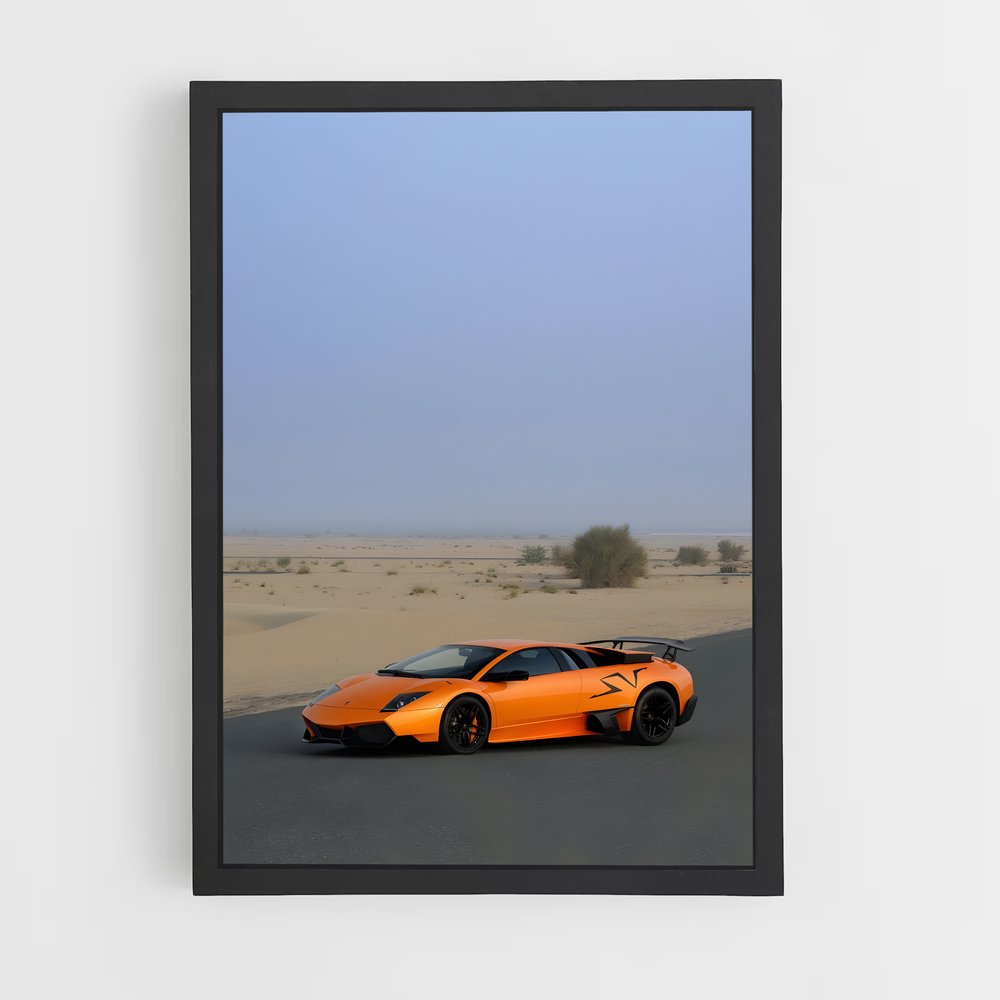Poster Desert Dream Machine – affiche Lamborghini (vue 2)